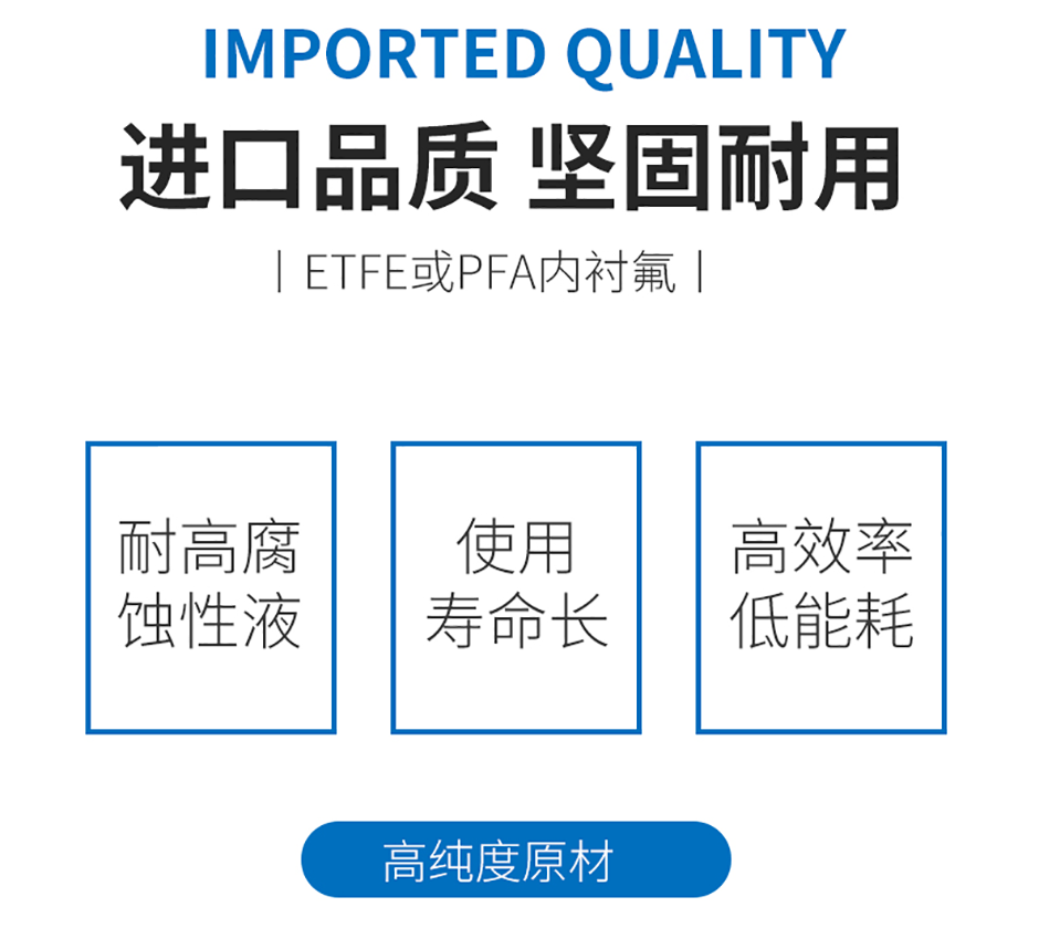 PFA內(nèi)襯氟磁力泵